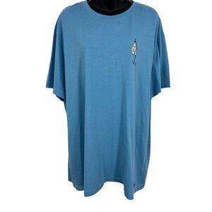 Life Is Good Crusher Tee Size XL Extra Large Fish Hook T-Shirt Shirt Blue New